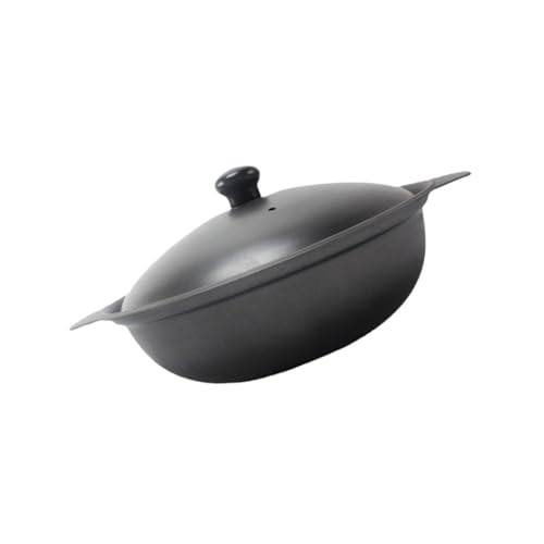 DOITOOL Olla de Barro de Hierro Fundido Resistente al Calor para Arroz y Pollo Estofado Cazuela Tradicional para Cocinar Casa Restaurante y Hotel