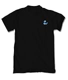 Riot Society Whale Embroidered Mens T-Shirt - Black, Medium