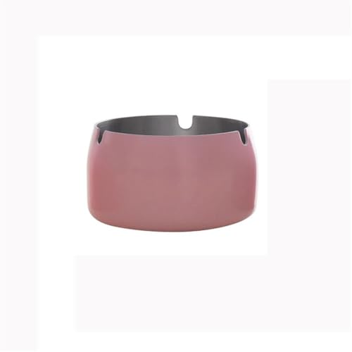 Decorativo Moderno Cenicero Lacado Rosa Cenicero De Acero Inoxidable Cenicero Decorativo De Mesa for Habitaciones Salas De Estar Balcones Oficinas Jardines, Etc. Cigarrillos Cenicero Eliminación