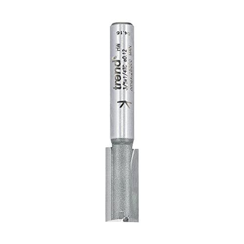 Trend Professional Straight Two Flute Router Cutter, 1/4 Inch Shank, 9mm Cut Diameter, 19mm Cut Length - Image 2
