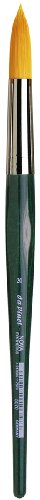 Image of da Vinci Watercolor Series 5570 CosmoTop Nova Paint Brush, Round Synthetic with Short Green Handle, Size 20 (5570-20)