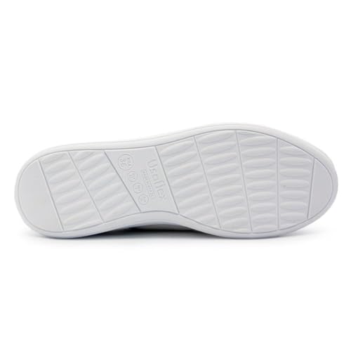 Tênis Usaflex Feminino Couro Conforto Casual Branco Uc0602002 34