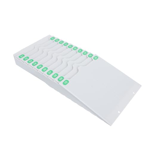 HOMSFOU 壁掛け式伸縮ムカードラック フレキシブルプラスチック製 省スペースオフィス収納 勤怠管理用カードホルダー