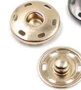PETMALL Metal Snap Button Clasps Fastener Press-Stud,Great for Closure Purse Handbag Clothes Sewing Craft,Pack of 100 (Gold, 19MM) Q2510