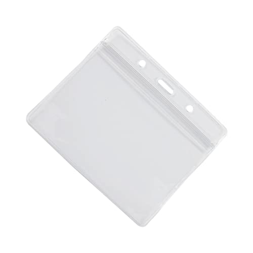 Porte-badge horizontal étanche transparent en lot de 100 pièces