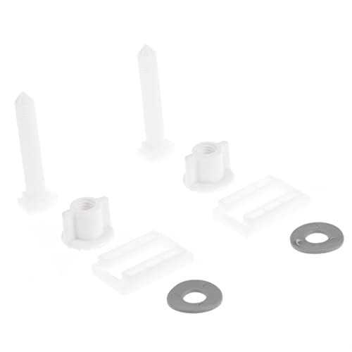PLAFOPE ツール 6個 トイレカバー トイレヒンジツール トイレナットネジ トイレのふたのネジ トイレタンク 便座固定ネジ プラスチックネジ 便座のネジ交換 トイレヒンジネジ ホワ