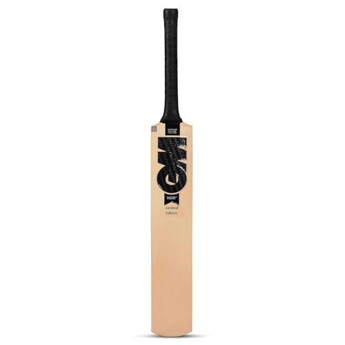 Image of GM Noir 333 English Willow Cricket Bat for Men and Women | Full Size | Short Handle | Lightweight | Free Cover