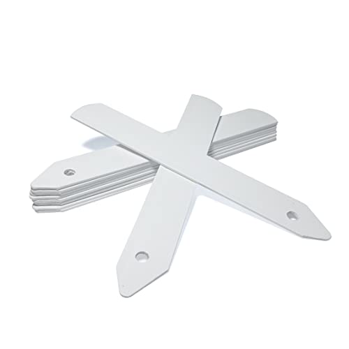 Elixir Gardens 4 White Stick in Plastic Plant Labels | Various Qty Available from 50 to 10,000 | x 1000