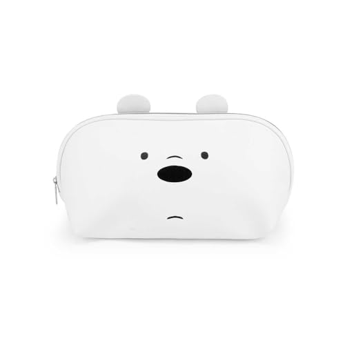 Miedzy Nami, Misiami Polar -Kosmetyczka Jelly, Biała, 34 x 18 cm