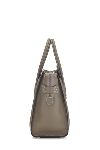 Céline, Pre-Loved Grey Drummed Calfskin Luggage Micro, Grey3