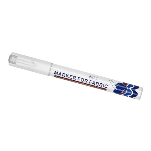 Rotulador de pintura para tela, color blanco, línea de 2 mm de ancho, secado rápido, resistente al agua, para ropa, camiseta, lona, bolsa, sombrero, zapato