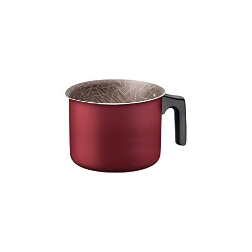 Fervedor Tramontina Paris em Alumínio com Revestimento Interno e Externo em Antiaderente Starflon Max Vermelho 12 cm 1,2 L