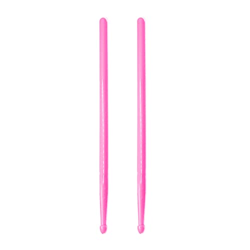 Baquetas para batería 5A con punta de nailon, fluorescentes (azul, blanco y amarillo), ideales para niños y adultos miniatura 1