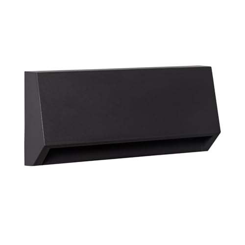 LEDKIA LIGHTING Baliza Exterior LED 3W Superficie Pared Rectangular Tunez 4000K S Antracita Blanco Neutro