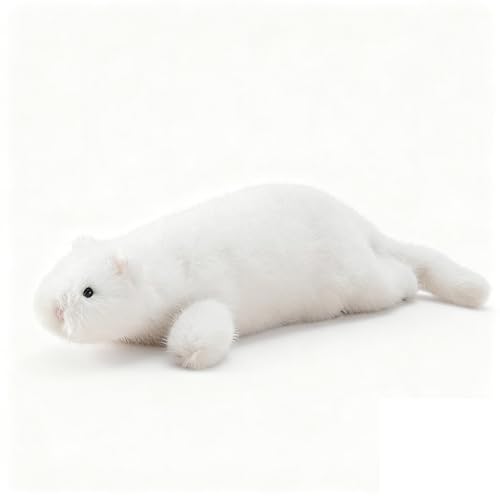 RLOMUTE Peluche Hurón de Las Nieves Animal Realista Suave y Lindo para Juguete de Fiesta Dormitorio Coche decoración del hogar Regalo Coleccionable para Niños niñas 19.6 Pulgadas Blanco RLOMUTE Peluche Hurón de Las Nieves Animal Realista Suave y Lindo para Juguete de Fiesta Dormitorio Coche decoración del hogar Regalo Coleccionable para Niños niñas 19.6 Pulgadas Blanco