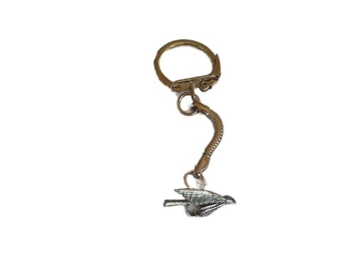 Petite mouche F27 porte-clés en étain fin anglais fait main maille serpent