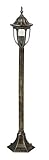  Lampadaire Traditionnel Luminaire Extérieur Lanterne De Jardin Lampe Sur Pied IP43 Or Antique 8375