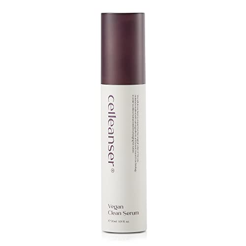 Celleanser Vegan Clean Serum100% Vegan Ingredients Quick Relief and Repair Hypoallergic Tested Hydrating Panthenol Silky Texture Made in Korea 30ml 1.01 fl. oz.