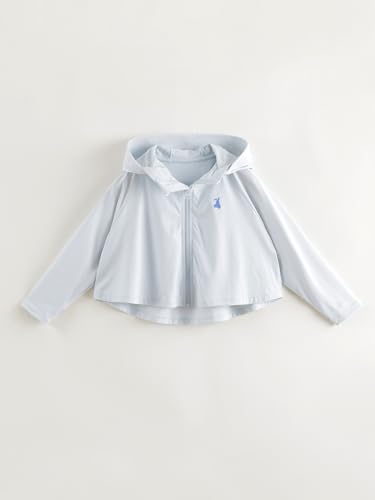 Image of MARC&JANIE Kids Active Zip up Hoodie Girls Lightweight Summer Jacket Cooling Sun Protection Thin Tops 240365