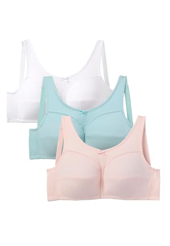 Comfort Choice 3-Pack Wireless Light Support Cotton Bra
