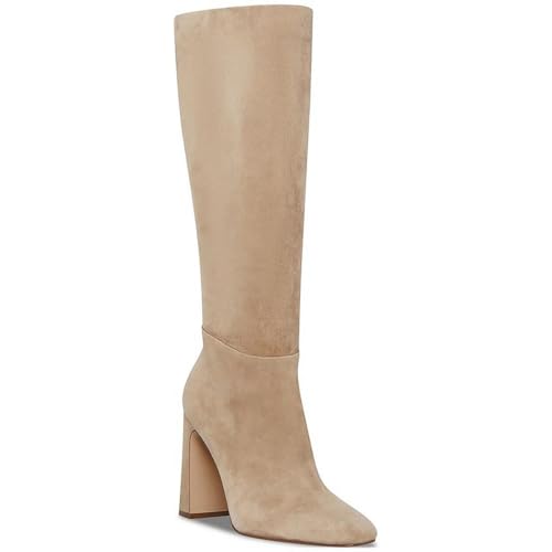Steve Madden Women's Ally Knee High Boot, Sand Suede, 6