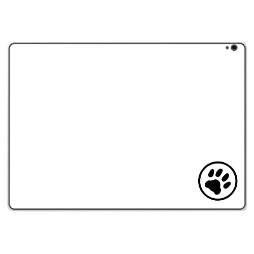 【ClearView Microsoft Surface Book 3 13.5インチ用 肉球 天板フィルム ワンポイント 丸 ブラック】SPACECOOLRフィルム使用 (ノートパソコン熱中症対策 ※屋外利用時)