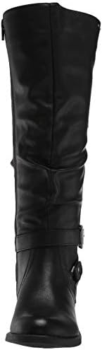 WHITE MOUNTAIN Women's Shoes Liona Fabric Closed Toe Knee High, Black, Size 5.0 | Image 1