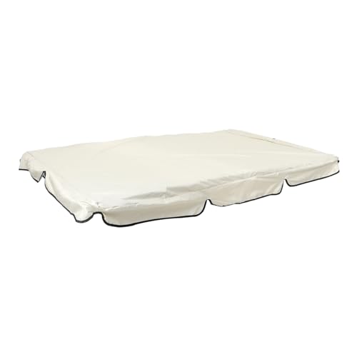 SOIMISS Toldo Repuesto para Balancín de Jardín Cubierta de Oxford Resistente al Viento Protector Solar para Sillones y Balancines de Exterior Beige