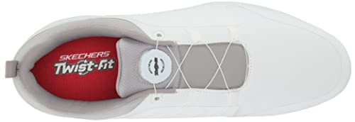 Skechers-Torque-Twist-Botas-de-Golf-Impermeables-Zapatos-Hombre-Blanco-Gris-44-EU