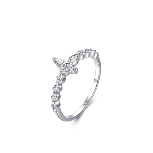 Bague de fiançailles simple en argent 925, le cadeau d'anniversaire idéal