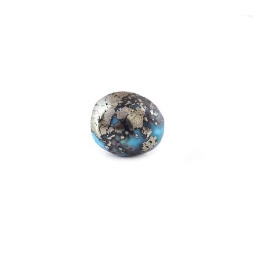 Turquoise afghane naturelle ovale de 19,2 carats pour composer vos bijoux bohèmes chic de l'été