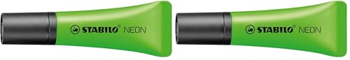 STABILO 236272 - Marcador fluorescente, color verde (Paquete de 2)
