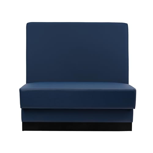 Image of FDP Pro Series Double-Sided Restaurant Booth - Navy, 15427-NV