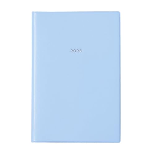 直営店限定 手帳 2026 スケジュール帳 2025年12月 週間バーチカル B6変型 ニュアンスカラー ヒヤシンスブルー EDiT 26WDR-ETF02-BL