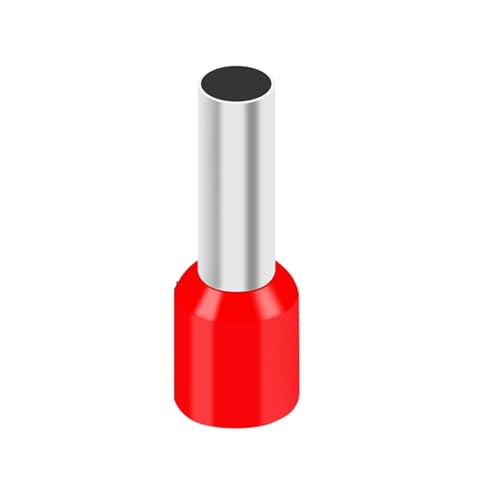 Terminal preaislado tubular E6012 rojo puntera de cobre de alta conductividad