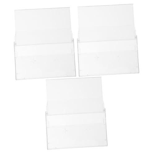 SHINEOFI 3 Piezas Estuche Vacío para Casetes De Audio Caja para Casete Estuche De Plástico Transparente para Organizar Casa o Estudio