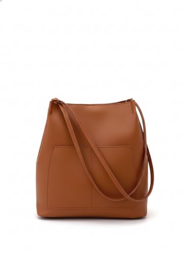 Women’s PU Leather Tote Bag – Large Shoulder Handbag for Ladies, ...