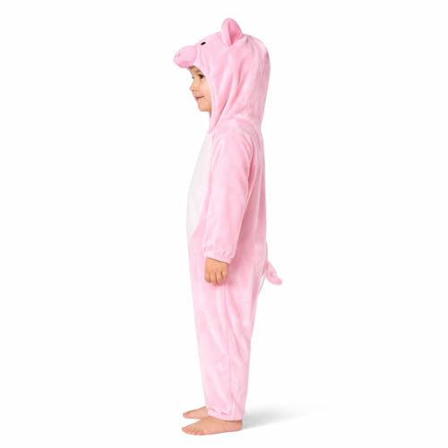 Image of Raj Costume Animal Fancy Dress Costume for Boys & Girls | Hooded Full Body Wildlife Zoo Animal Jumpsuit | Soft Costume for School Function, Fancy Dress, Halloween, Birthday, Cosplay & Role Play