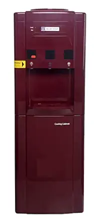 Blue Star Hot and Cold ABS Plastic Water Dispenser with Refrigerator (Maroon, 14 L)