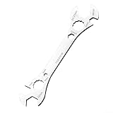 Verstellbarer Schraubenschlüssel, 250 mm, 6–27 mm, Multifunktions-Klimaanlagen-Installationswerkzeug, robuste Stahllegierung, für HVAC-Techniker und Heimwerker