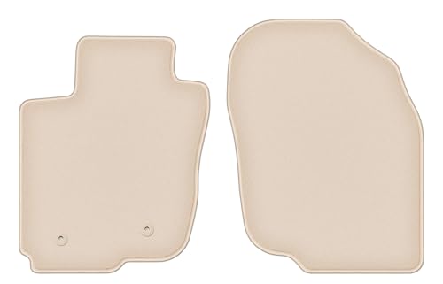 Tapis de voiture pour Toyota RAV4 III avant beige en velours