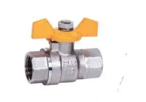 MATRIX Butterfly Ball Valve Nickle Finish (1/2'' (15 mm))