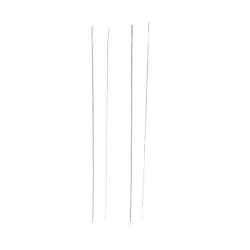 KONTONTY 76mm Beading Needles Kit 4 Pieces Suitable for Embroidery Sewing Crafting Sturdy and Construction