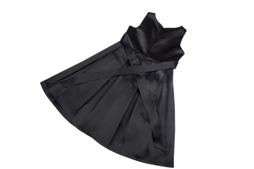 Emma Riley Girls Flower Dress Sleeveless Satin Dresses,Party/Wedding Black Size 13-14 Years (14) #TOP6