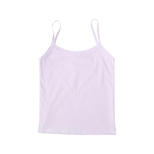 Girls’ 𝐂a𝗺i Tops Solid Cotton Camisoles Sleeveless Spaghetti Strap Tops Toddler Girls Dance 𝐂a𝗺i Top Assorted Colors