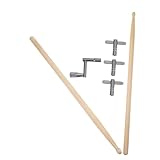 SECFOU 1 セット ドラムキット ﾓﾝｷｰﾚﾝﾁ タンドラム ドラムパッド タンバリン キーホルダー ドラムスティック ドラムチューニングツール ドラムキー ドラムレンチ クロム鋼