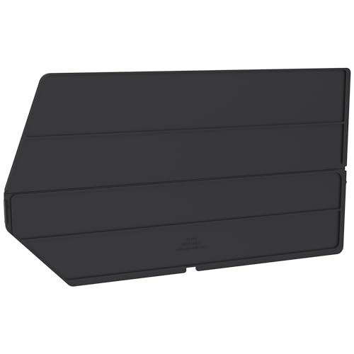 Image of Akro-Mils 40260 Plastic Length Dividers for AkroBins Stackable Storage Bins Model 30260, Custom Storage Inserts for Tools, Crafts & Supplies, 6-Pack, Black