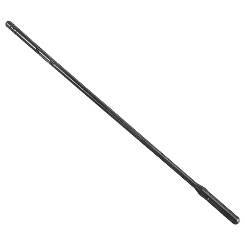 Abaodam Flute Cleaning Stick Black Plastic Flute Cleaning Rod Flute Probe Cleaning Rod Cloth for Flute Maintenance