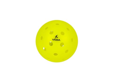 Image of YABA Premium Outdoor Pickleball Balls, 40-Hole Design | for Tournament & Competition Play, Perfectly Balanced, High Bounce True Flight, High-Performance All-Weather (Pack of 3)