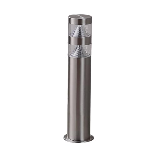 Lindby Edelstahl LED Wegeleuchte/Sockelleuchte 40 cm, Wegelampe spritzwassergeschützt IP44 8,1W Aussenleuchte